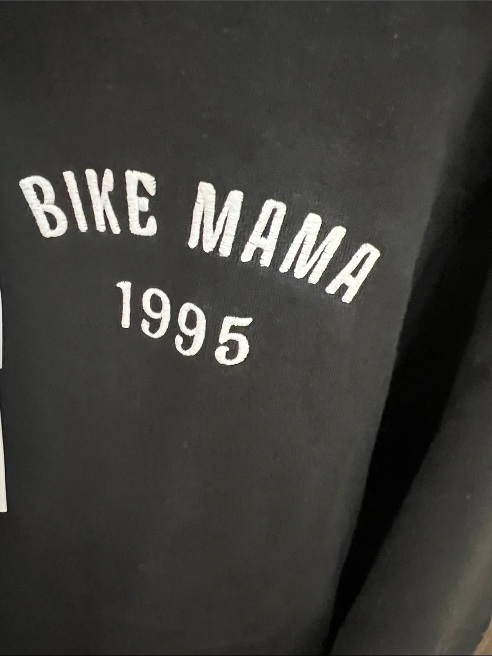 Wildfox Black 'Bike Mama 1995' Crewneck Sweatshirt